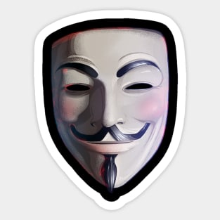 Vendetta Anonymous Mask Sticker